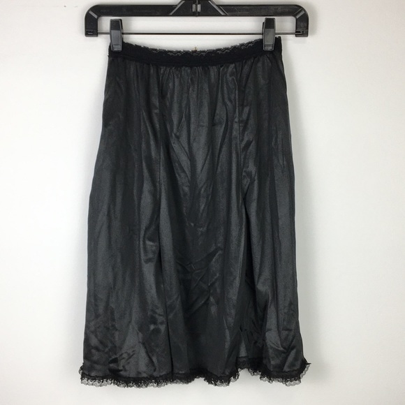 Vintage Other - Vintage FRENCH MAID Half Slip black lace
